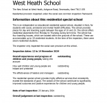 West Heath School Residential Ofsted Full Inspection Nov 2024