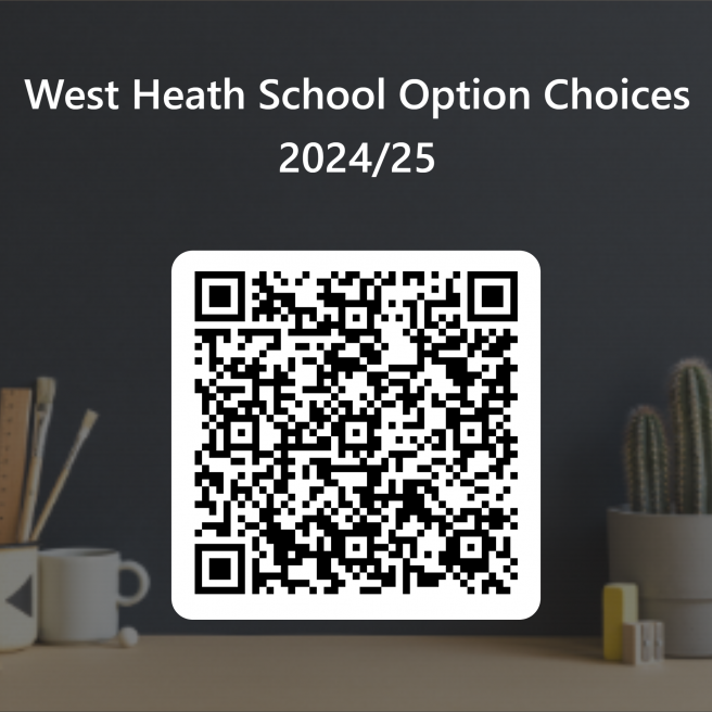 QRCode for West Heath School Option Choices 2024 25