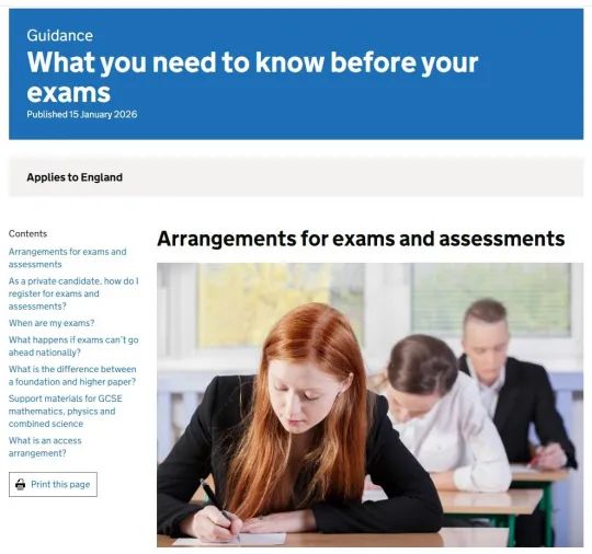 Exams Guidance Jan 2026