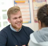 young man smiling